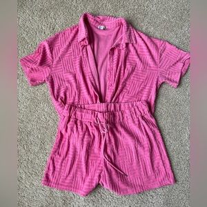 Terry Cloth Short Set